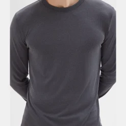 Theory Essential Long-Sleeve Tee In Anemone Modal Jersey-Men T-shirts + Polos