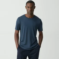Theory Essential Tee In Anemone Modal Jersey-Men T-shirts + Polos