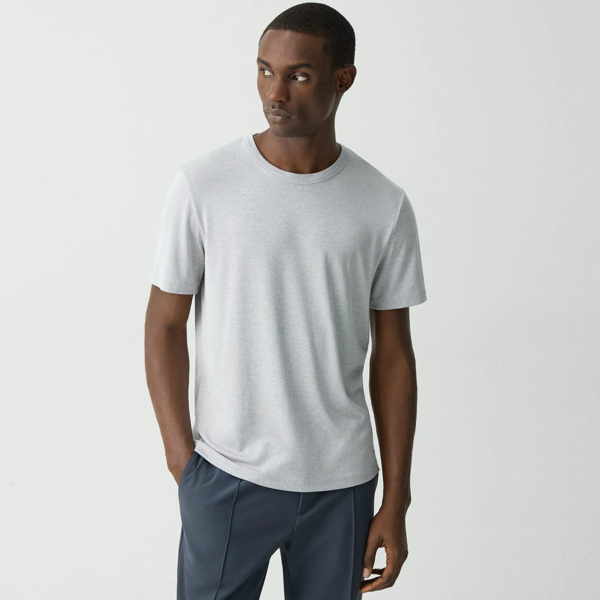 Theory Essential Tee In Anemone Modal Jersey-Men T-shirts + Polos