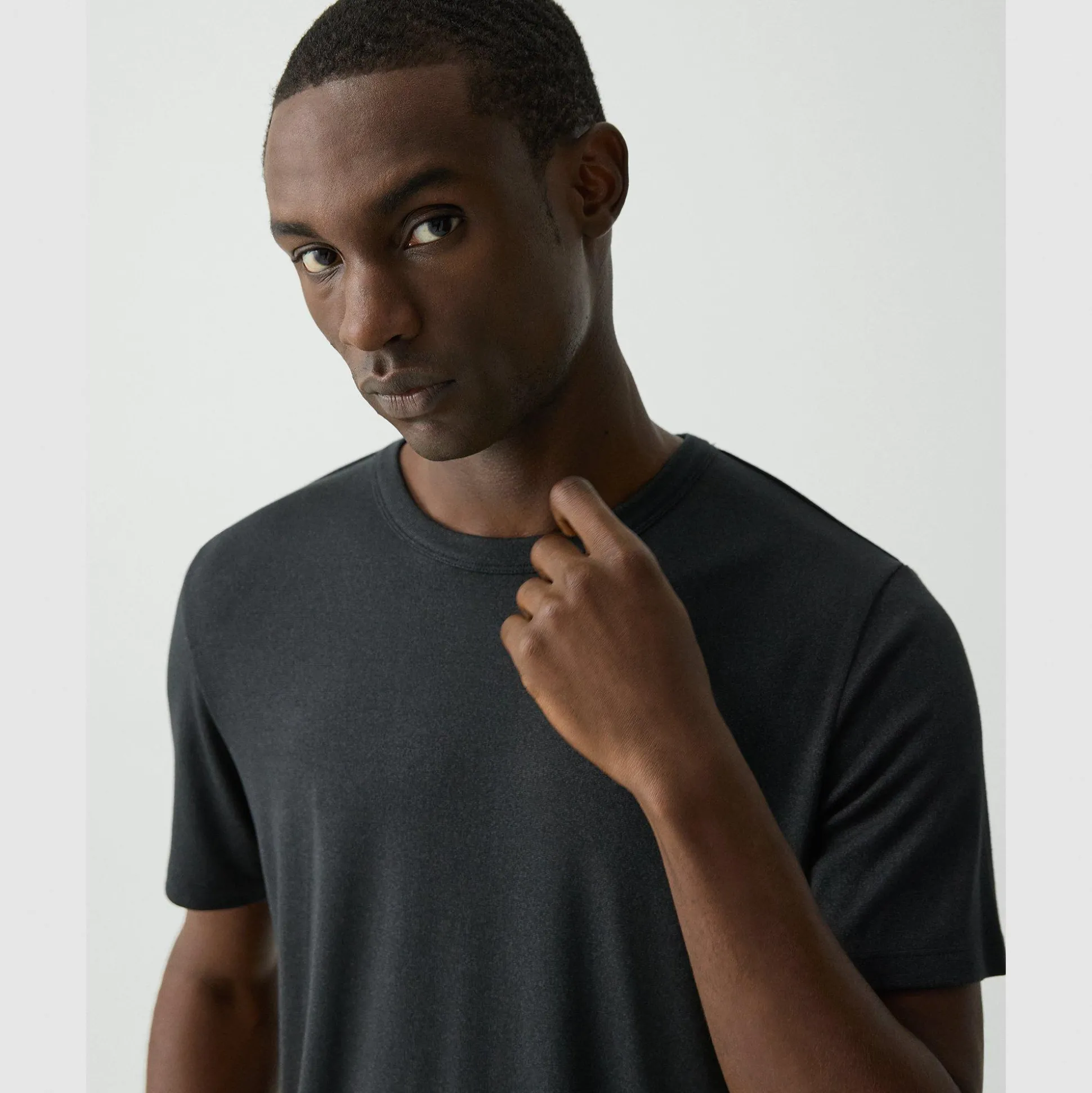Theory Essential Tee In Anemone Modal Jersey-Men T-shirts + Polos