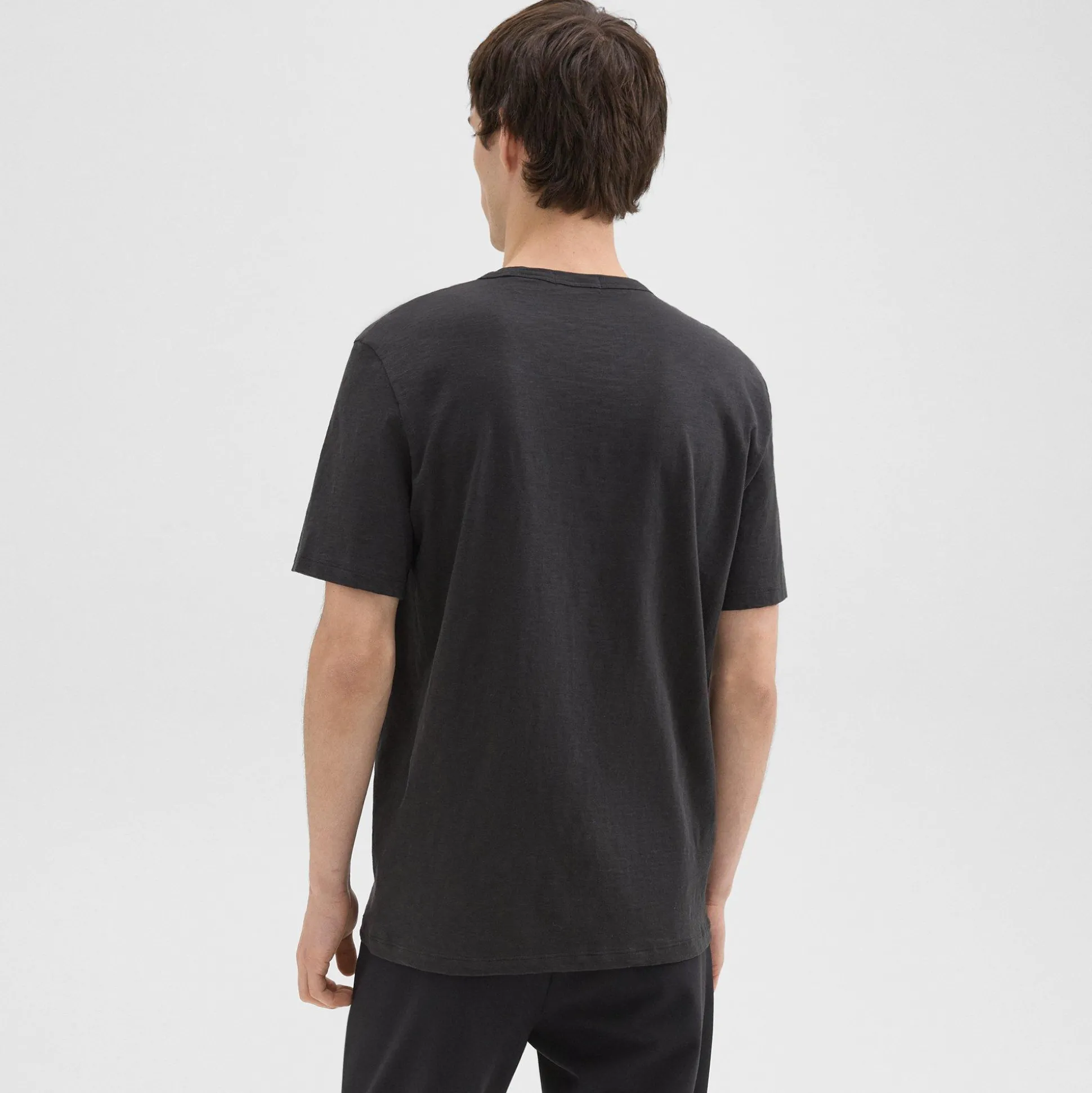 Theory Essential Tee In Cosmos Slub Cotton-Men T-shirts + Polos