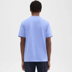Theory Essential Tee In Cosmos Slub Cotton-Men T-shirts + Polos