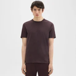 Theory Essential Tee In Cosmos Slub Cotton-Men T-shirts + Polos