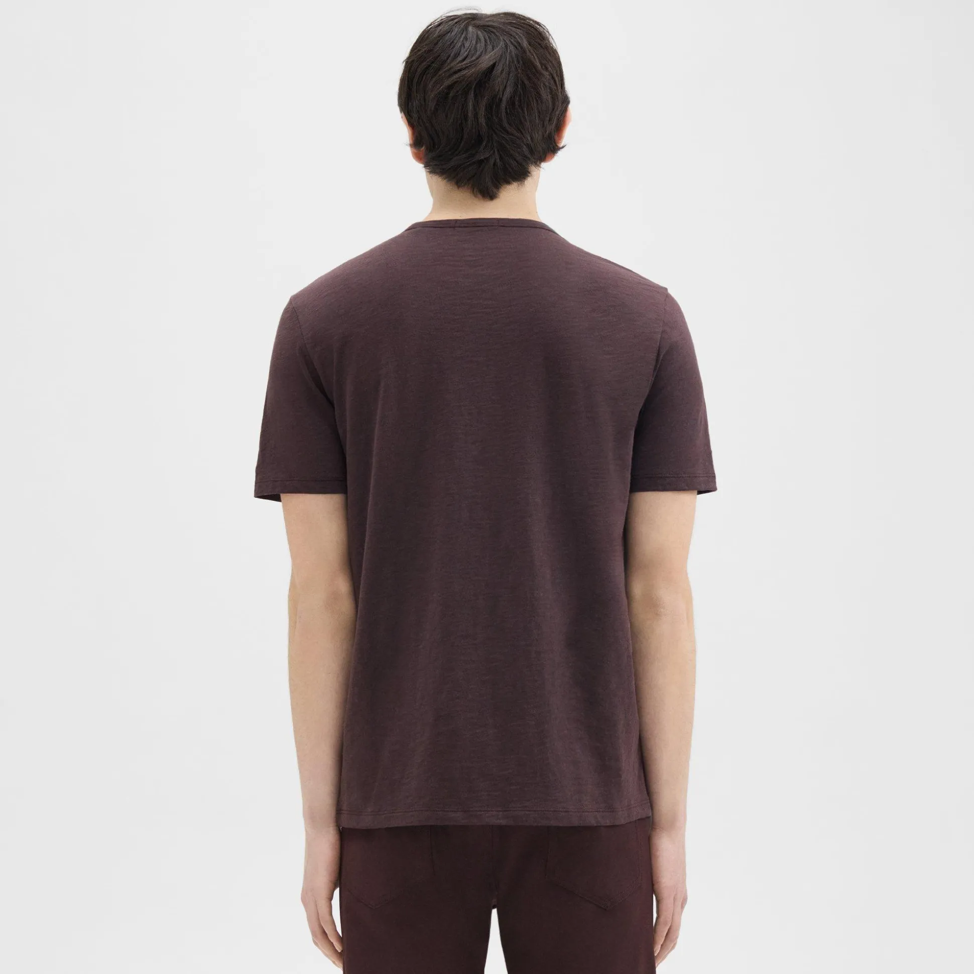 Theory Essential Tee In Cosmos Slub Cotton-Men T-shirts + Polos