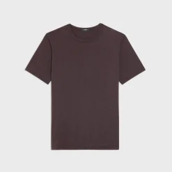 Theory Essential Tee In Cosmos Slub Cotton-Men T-shirts + Polos