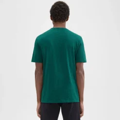Theory Essential Tee In Cosmos Slub Cotton-Men T-shirts + Polos