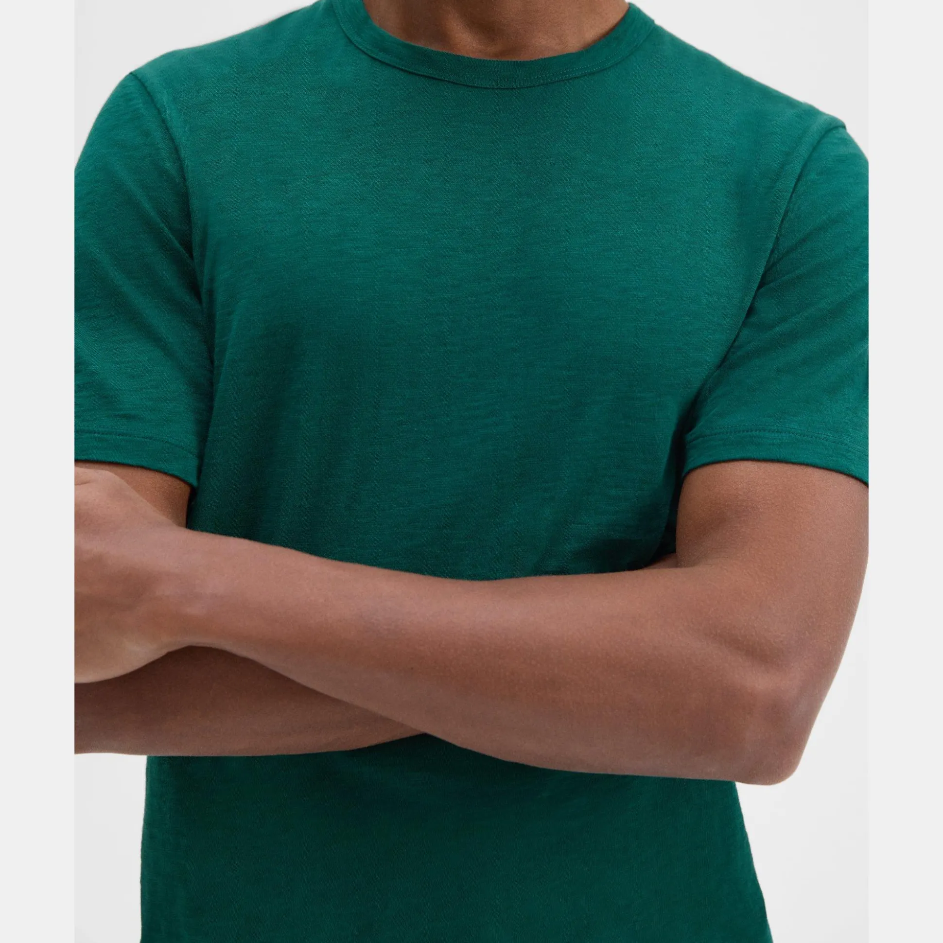 Theory Essential Tee In Cosmos Slub Cotton-Men T-shirts + Polos