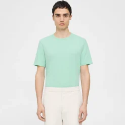 Theory Essential Tee In Cosmos Slub Cotton-Men T-shirts + Polos