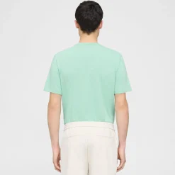 Theory Essential Tee In Cosmos Slub Cotton-Men T-shirts + Polos