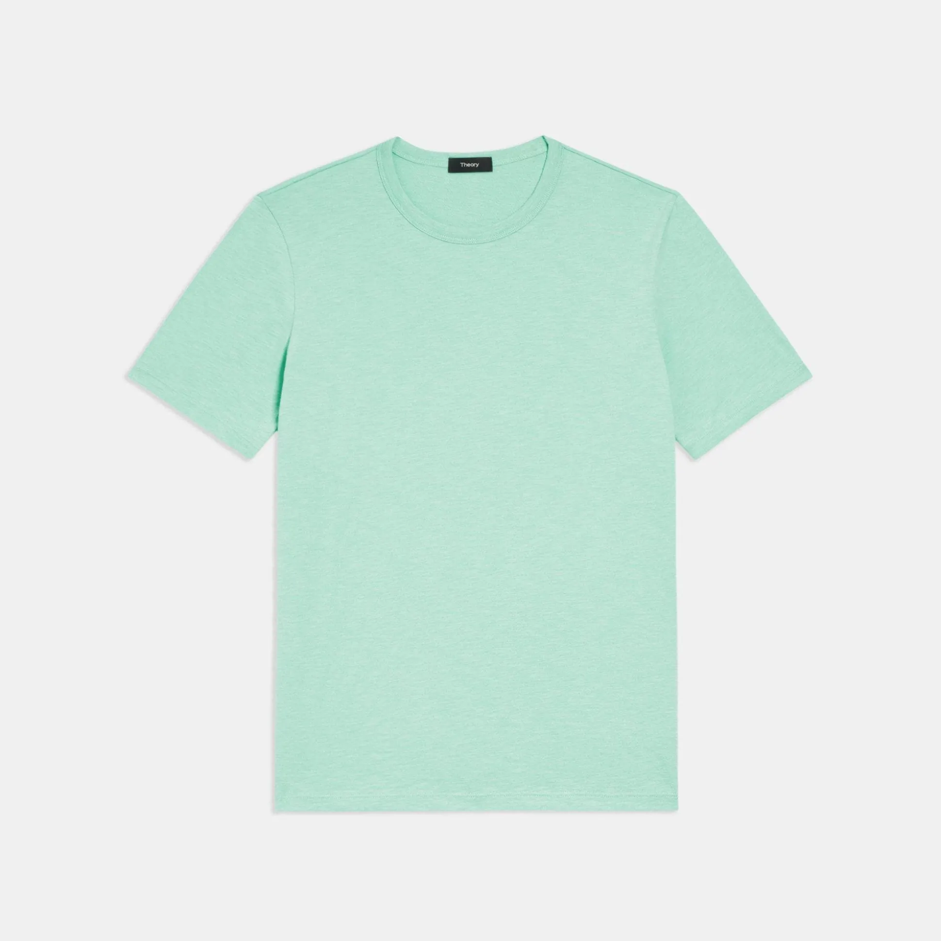 Theory Essential Tee In Cosmos Slub Cotton-Men T-shirts + Polos