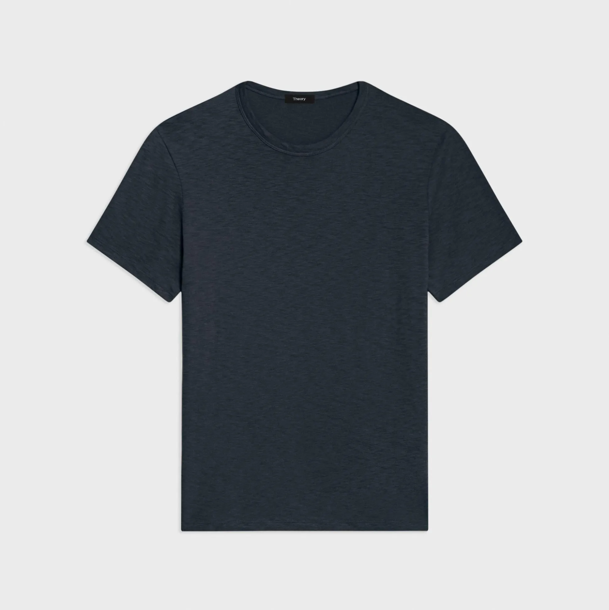 Theory Essential Tee In Cosmos Slub Cotton-Men T-shirts + Polos