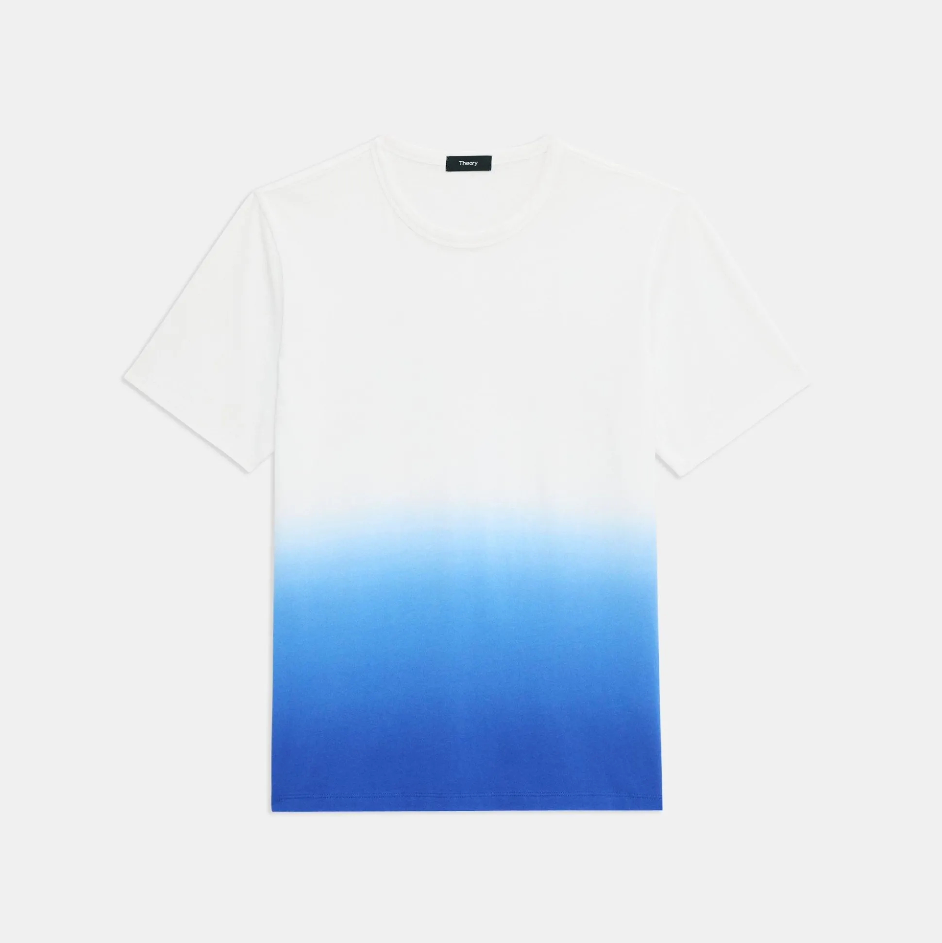 Theory Essential Tee In Dip-Dyed Cotton-Men T-shirts + Polos