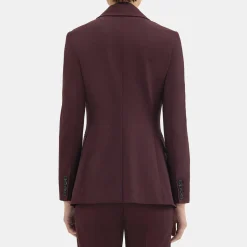 Theory Etiennette Blazer In Good Wool-Women Blazers + Jackets|Suits