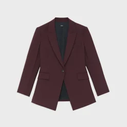 Theory Etiennette Blazer In Good Wool-Women Blazers + Jackets|Suits