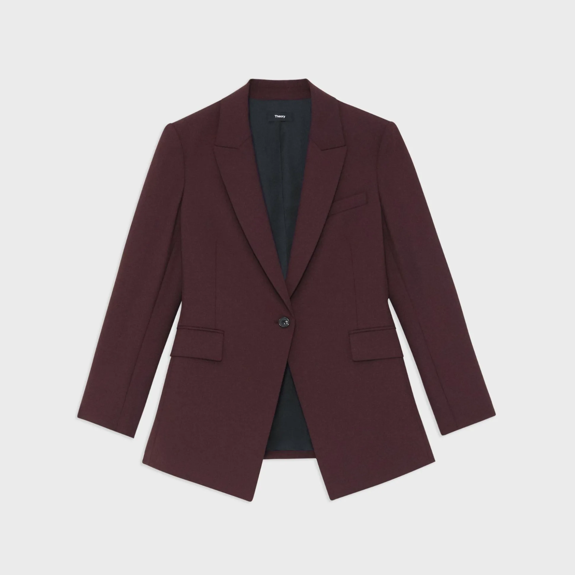 Theory Etiennette Blazer In Good Wool-Women Blazers + Jackets|Suits