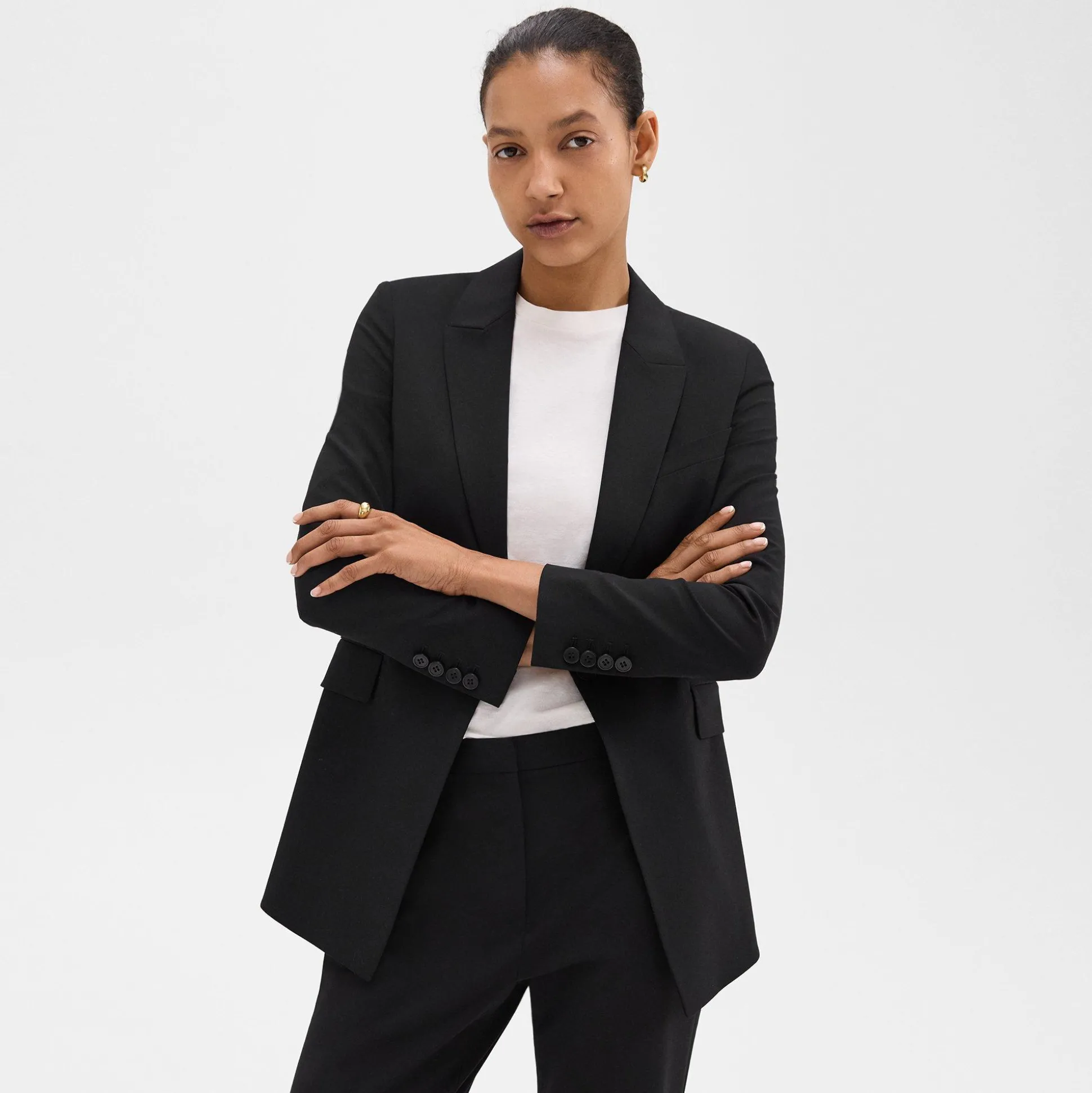 Theory Etiennette Blazer In Good Wool-Women Suits|Blazers + Jackets