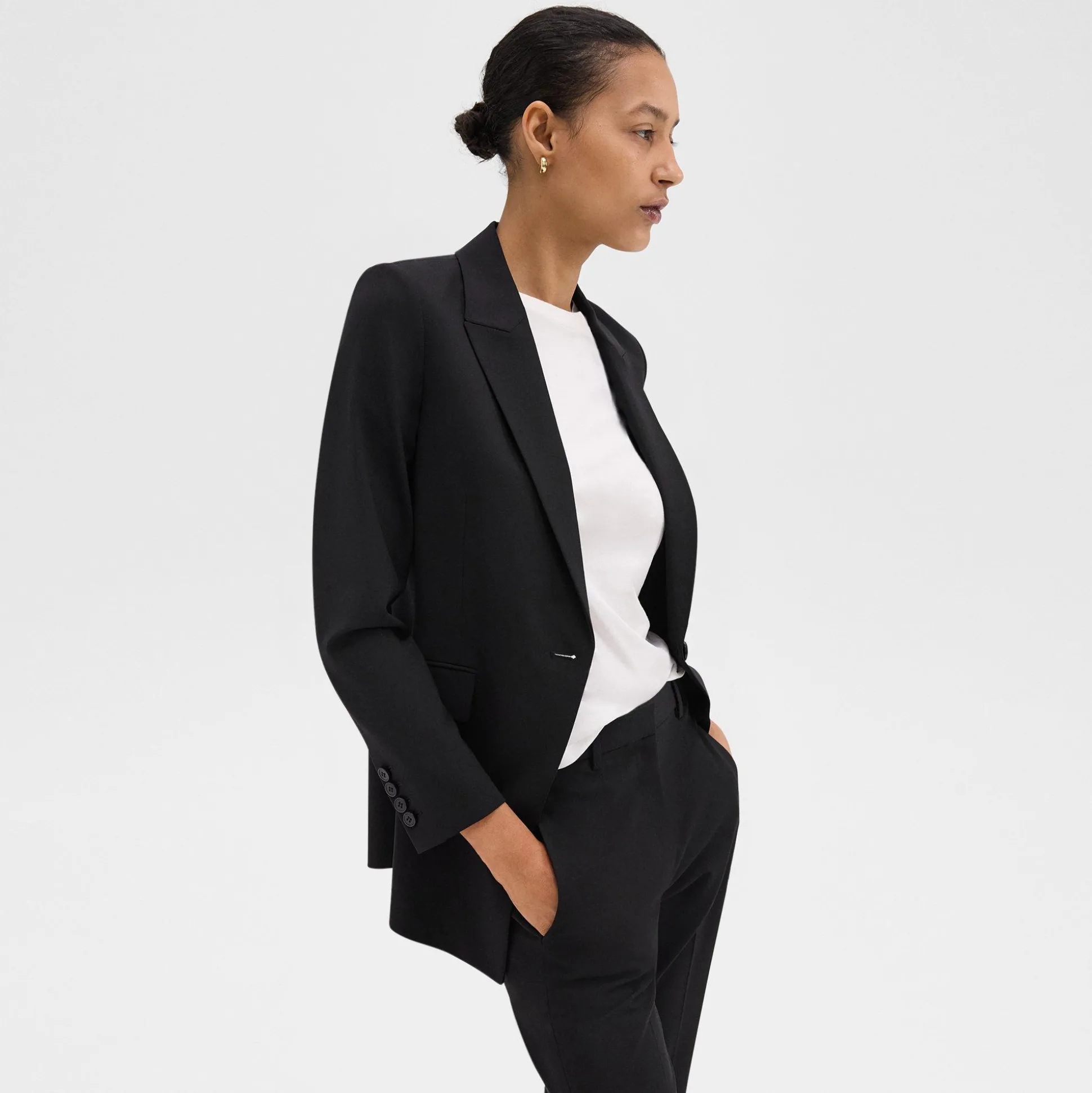 Theory Etiennette Blazer In Good Wool-Women Suits|Blazers + Jackets