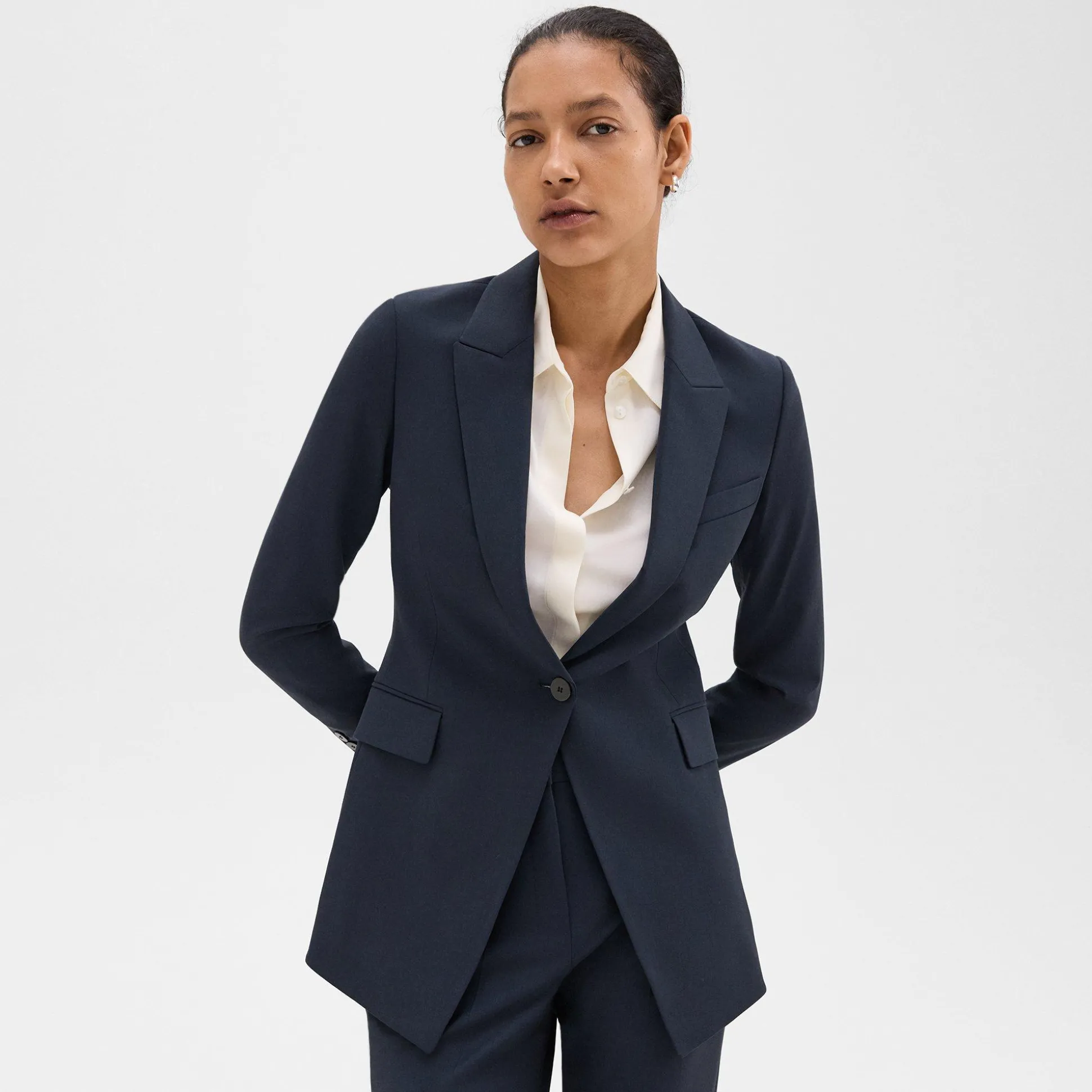 Theory Etiennette Blazer In Good Wool-Women Suits|Blazers + Jackets