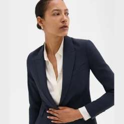 Theory Etiennette Blazer In Good Wool-Women Suits|Blazers + Jackets