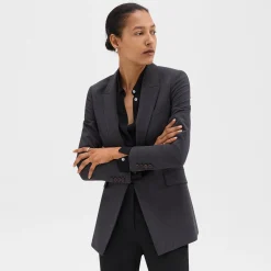 Theory Etiennette Blazer In Good Wool-Women Suits|Blazers + Jackets