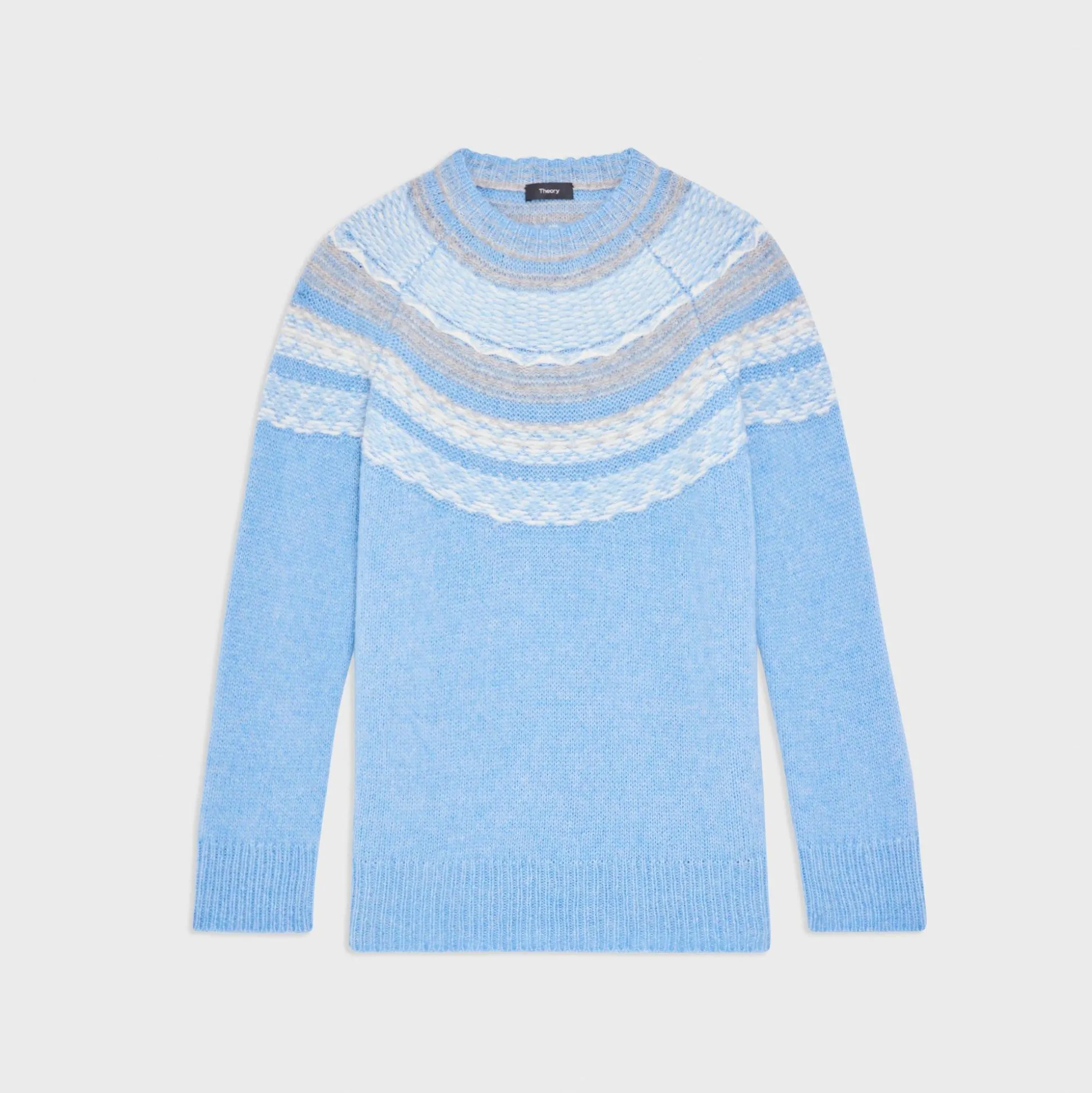 Theory Fair Isle Sweater In Wool-Blend-Women Sweaters + Cardigans
