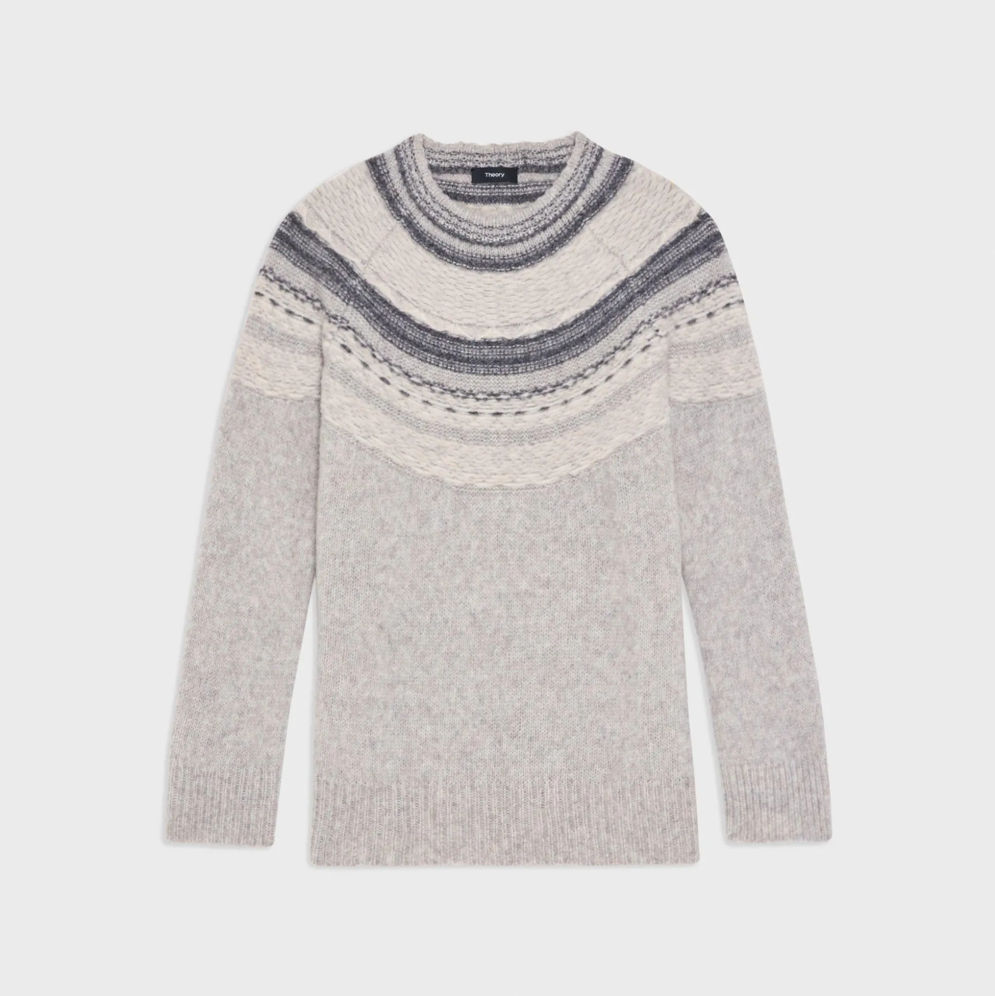 Theory Fair Isle Sweater In Wool-Blend-Women Sweaters + Cardigans