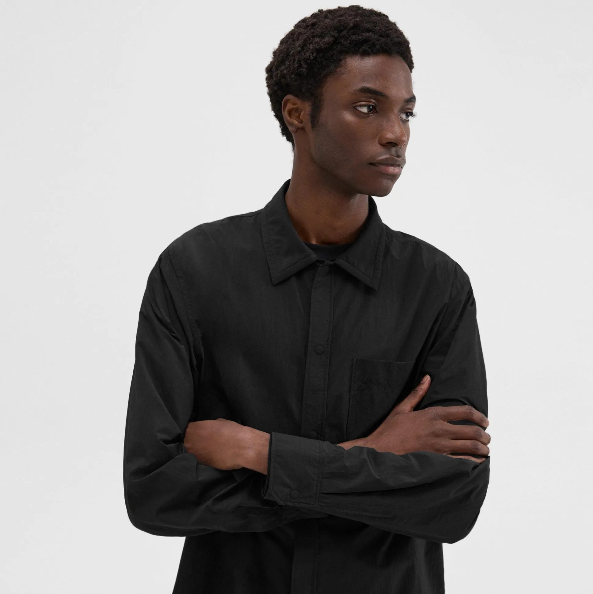 Theory Feather Nylon Shirt-Men Shirts