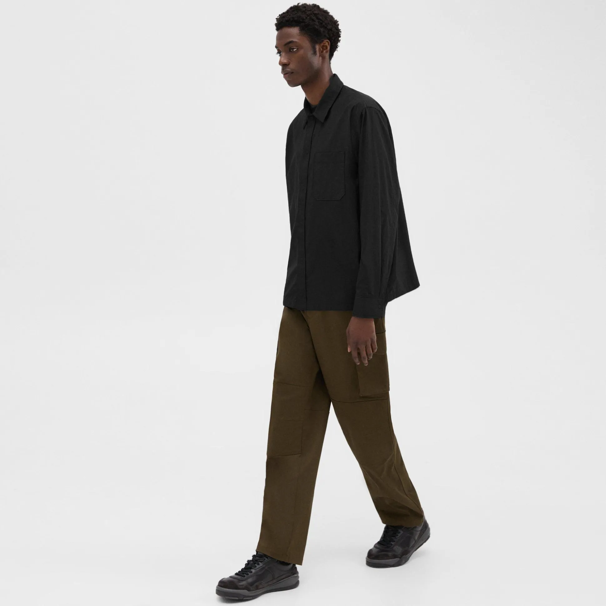 Theory Feather Nylon Shirt-Men Shirts