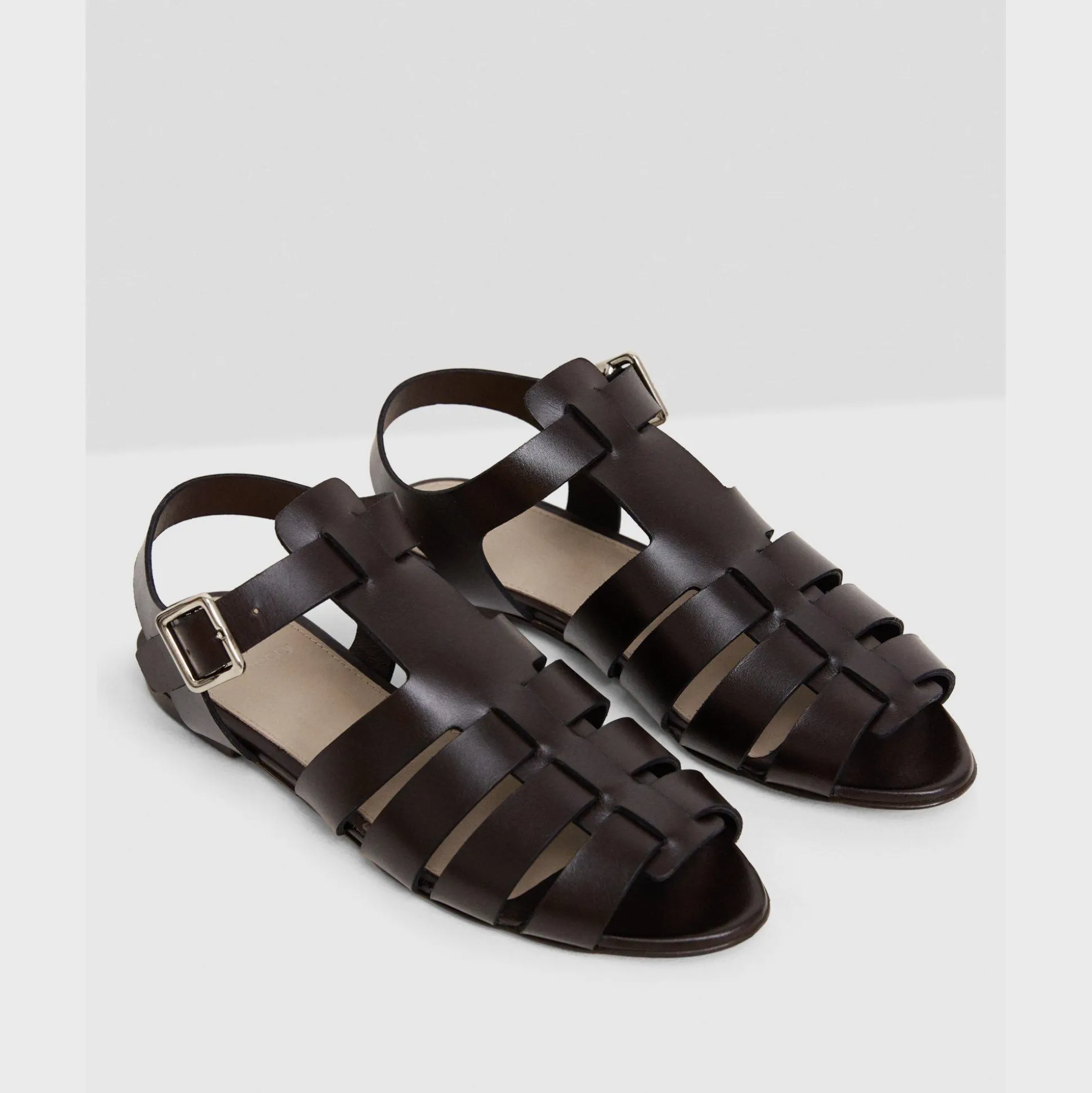 Theory Fisherman Sandal In Leather-Women Shoes