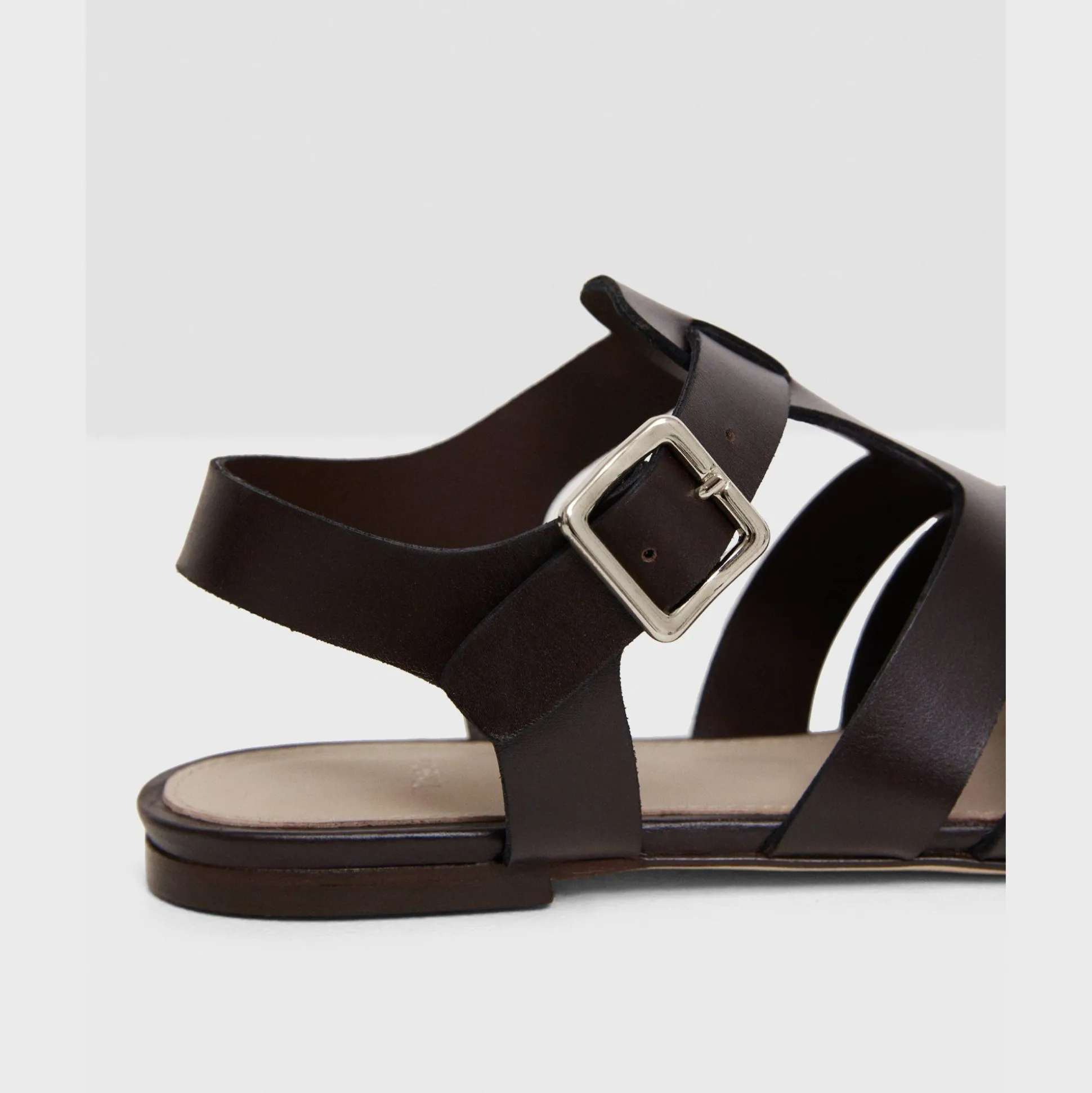 Theory Fisherman Sandal In Leather-Women Shoes