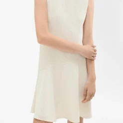 Theory Fit-And-Flare Dress In Striped Admiral Crepe-Women Dresses