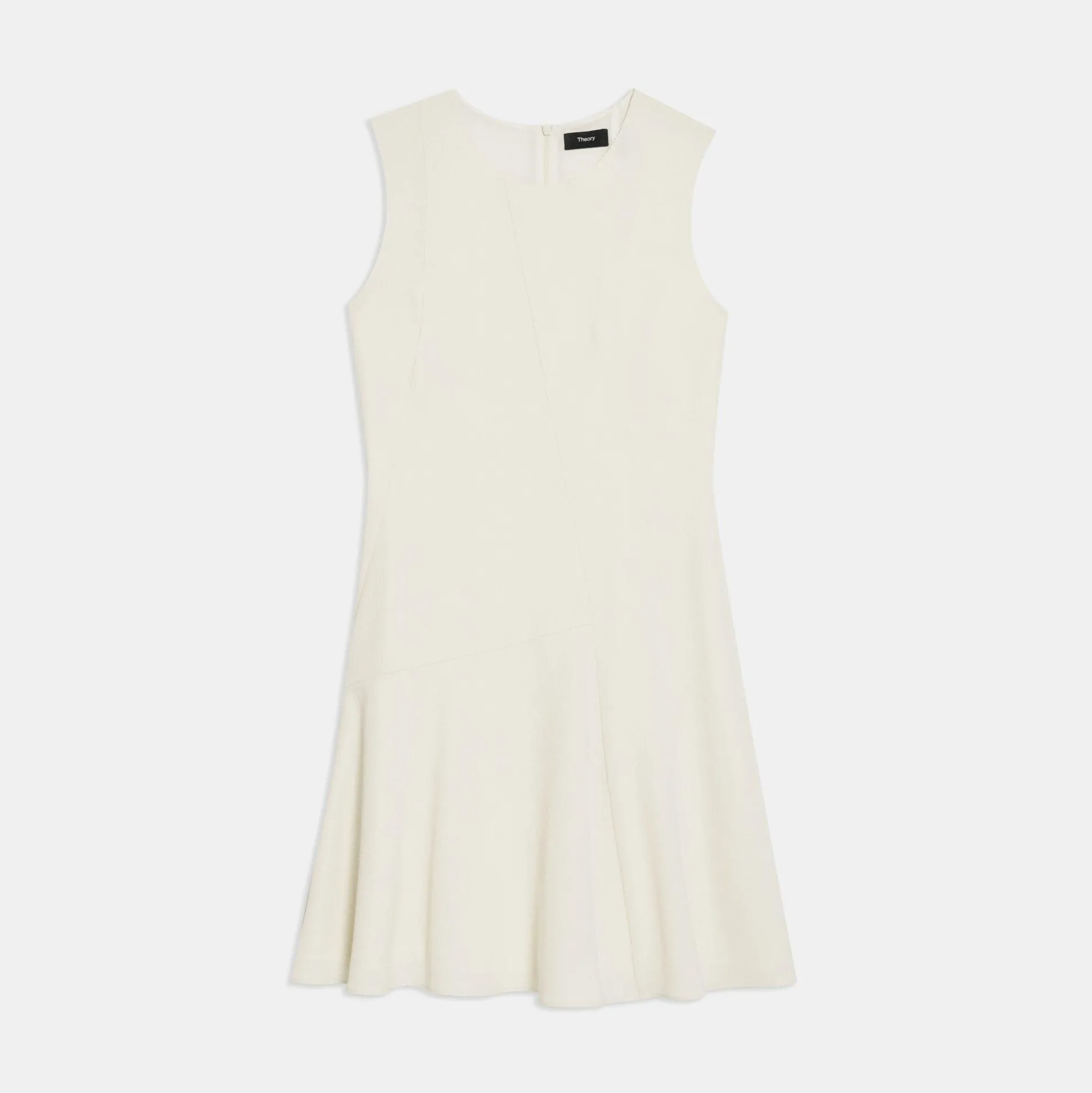Theory Fit-And-Flare Dress In Striped Admiral Crepe-Women Dresses