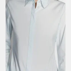 Theory Fitted Shirt In Good Cotton-Women Tops