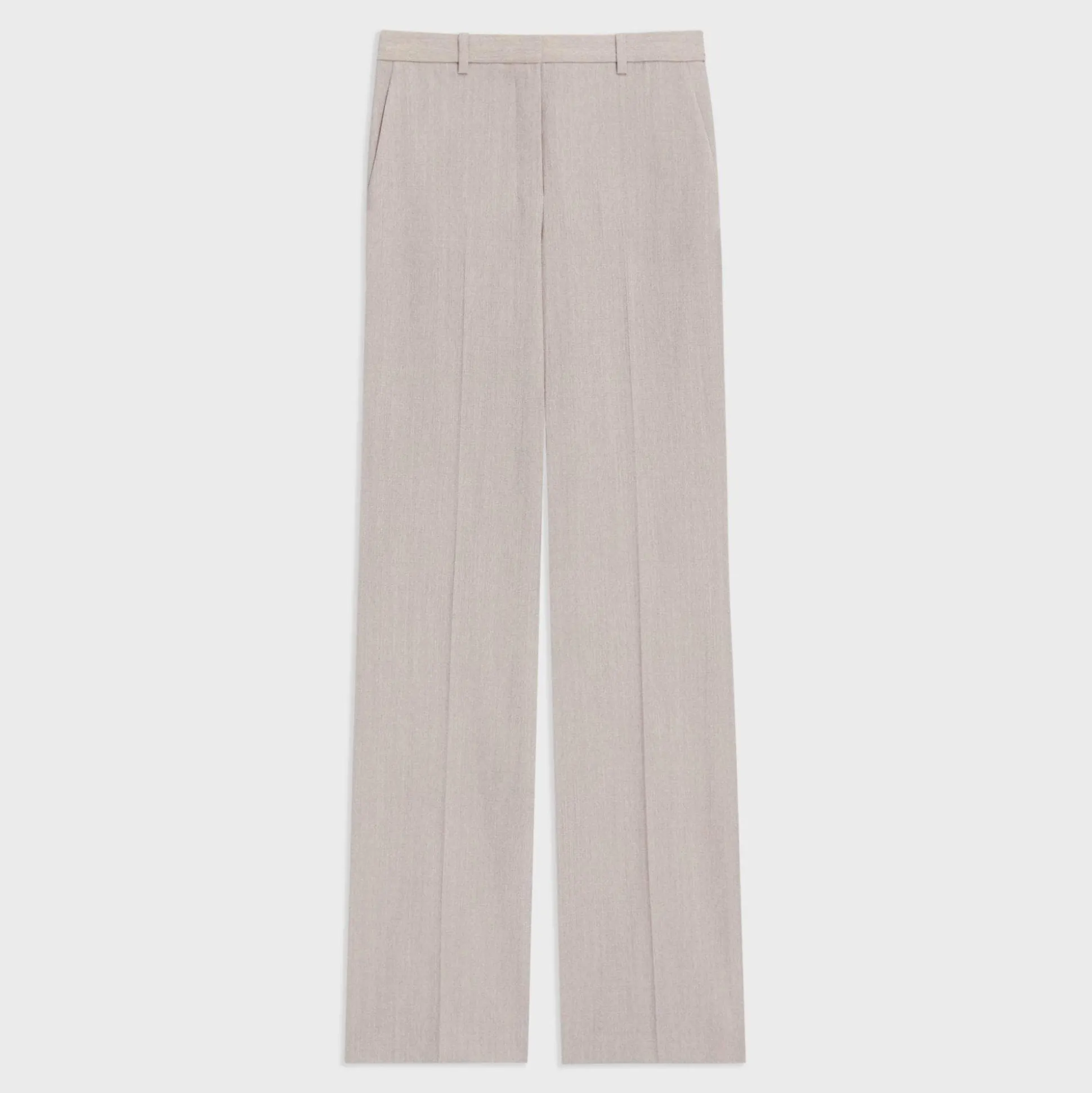 Theory Flared Full-Length Pant In Good Wool-Women Suits|Pants