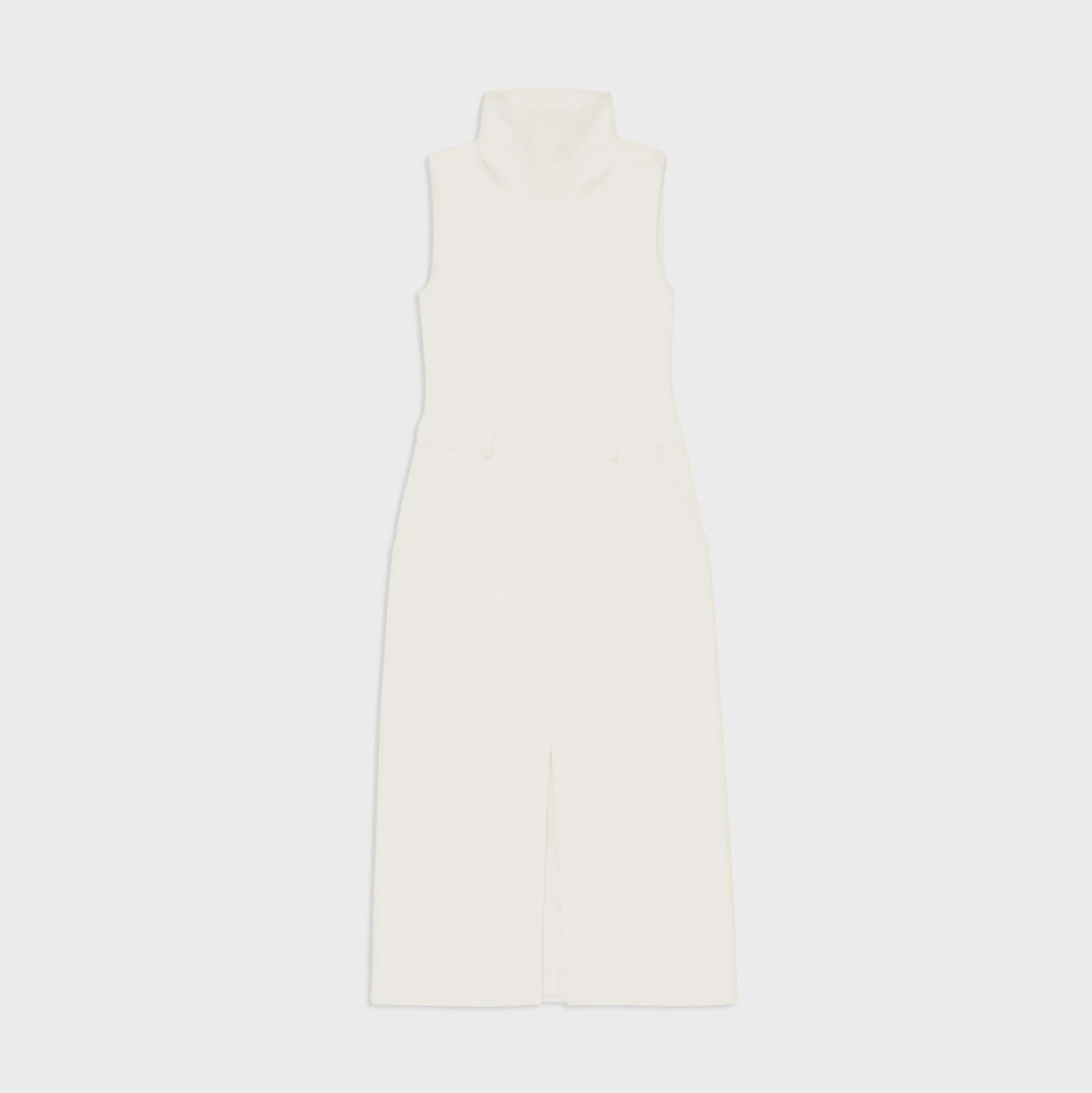 Theory Funnel Neck Combo Dress In Admiral Crepe-Women Dresses