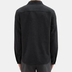 Theory Garvin Shirt Jacket In Recycled Wool-Blend Flannel-Men Shirts