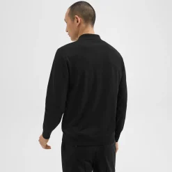 Theory Goris Long-Sleeve Polo Shirt In Light Bilen-Men Sweaters + Cardigans|T-shirts + Polos