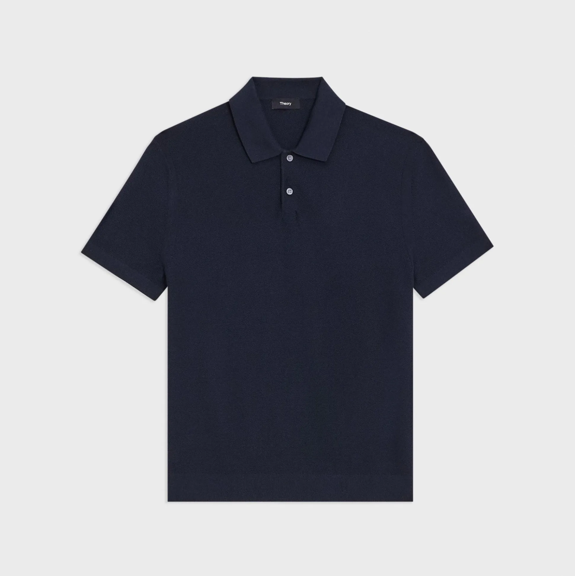 Theory Goris Pique Polo Shirt In Light Bilen-Men T-shirts + Polos|Sweaters + Cardigans