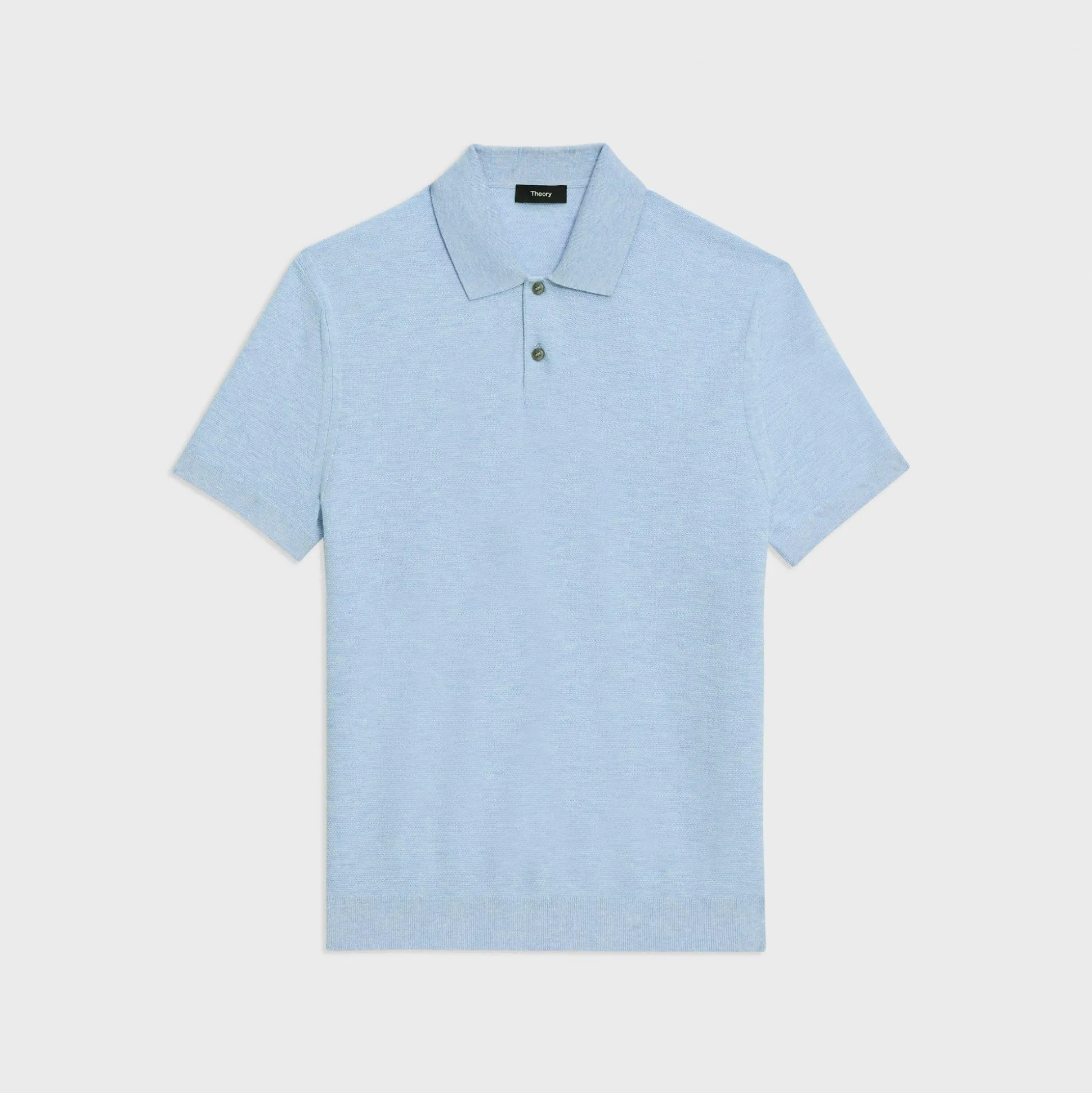Theory Goris Pique Polo Shirt In Light Bilen-Men T-shirts + Polos|Sweaters + Cardigans