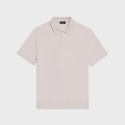 Theory Goris Pique Polo Shirt In Light Bilen-Men T-shirts + Polos|Sweaters + Cardigans