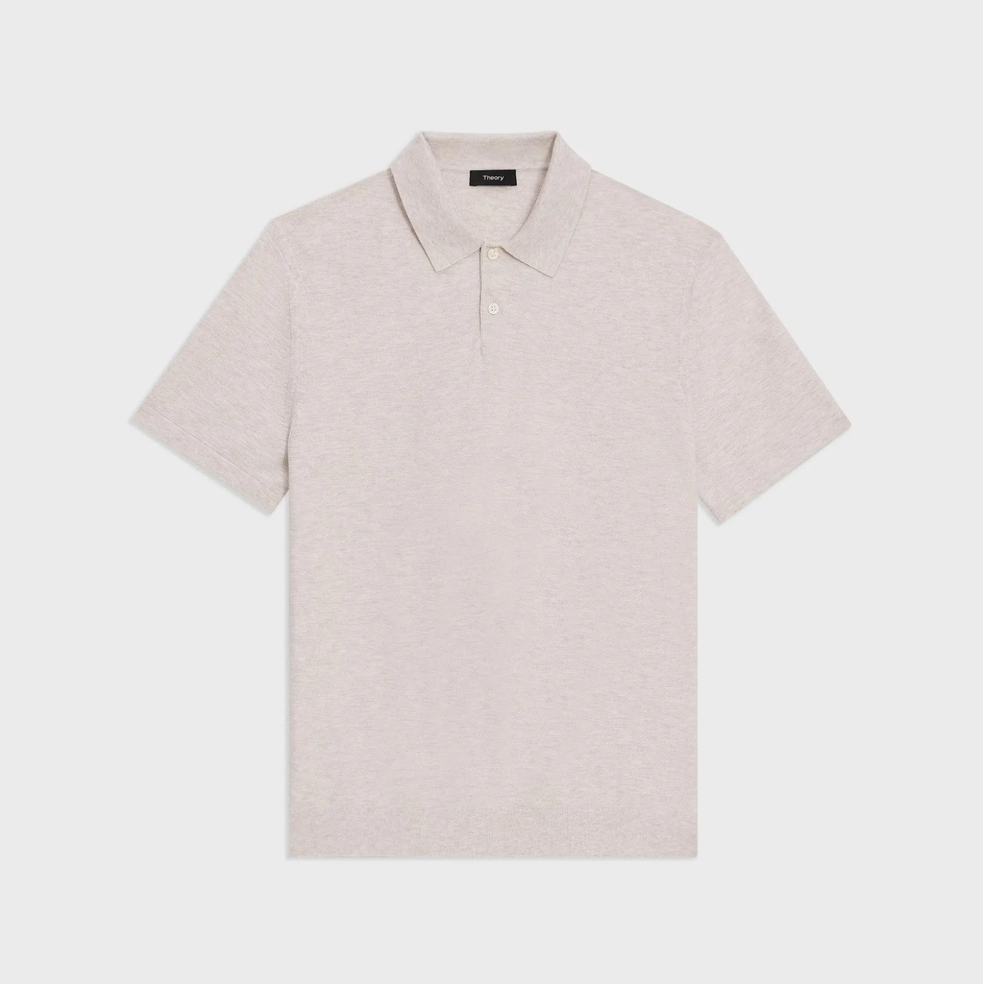 Theory Goris Pique Polo Shirt In Light Bilen-Men T-shirts + Polos|Sweaters + Cardigans