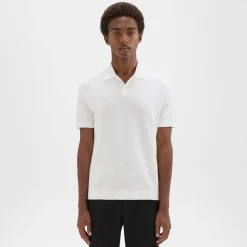 Theory Goris Pique Polo Shirt In Light Bilen-Men T-shirts + Polos|Sweaters + Cardigans
