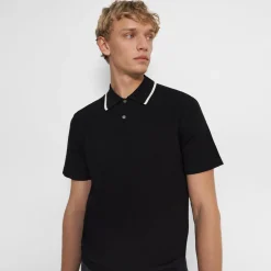 Theory Goris Polo Shirt In Fine Bilen-Men T-shirts + Polos|Sweaters + Cardigans
