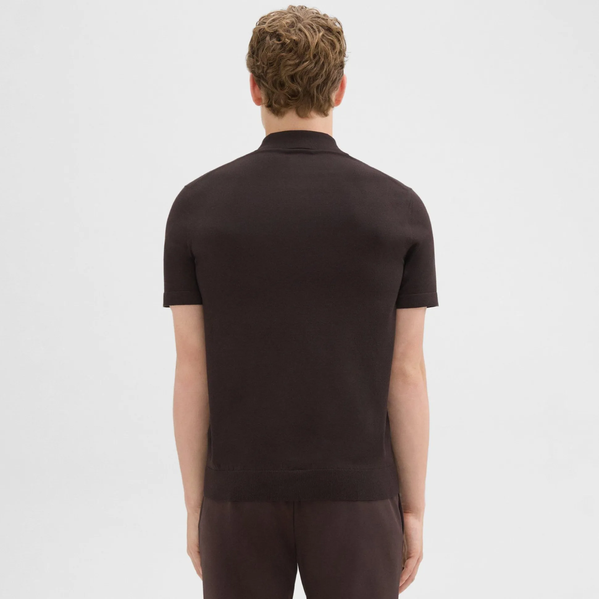 Theory Goris Polo Shirt In Light Bilen-Men Sweaters + Cardigans|T-shirts + Polos