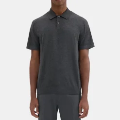 Theory Goris Polo Shirt In Light Bilen-Men T-shirts + Polos|Sweaters + Cardigans