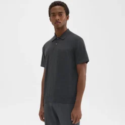 Theory Goris Polo Shirt In Light Bilen-Men T-shirts + Polos|Sweaters + Cardigans