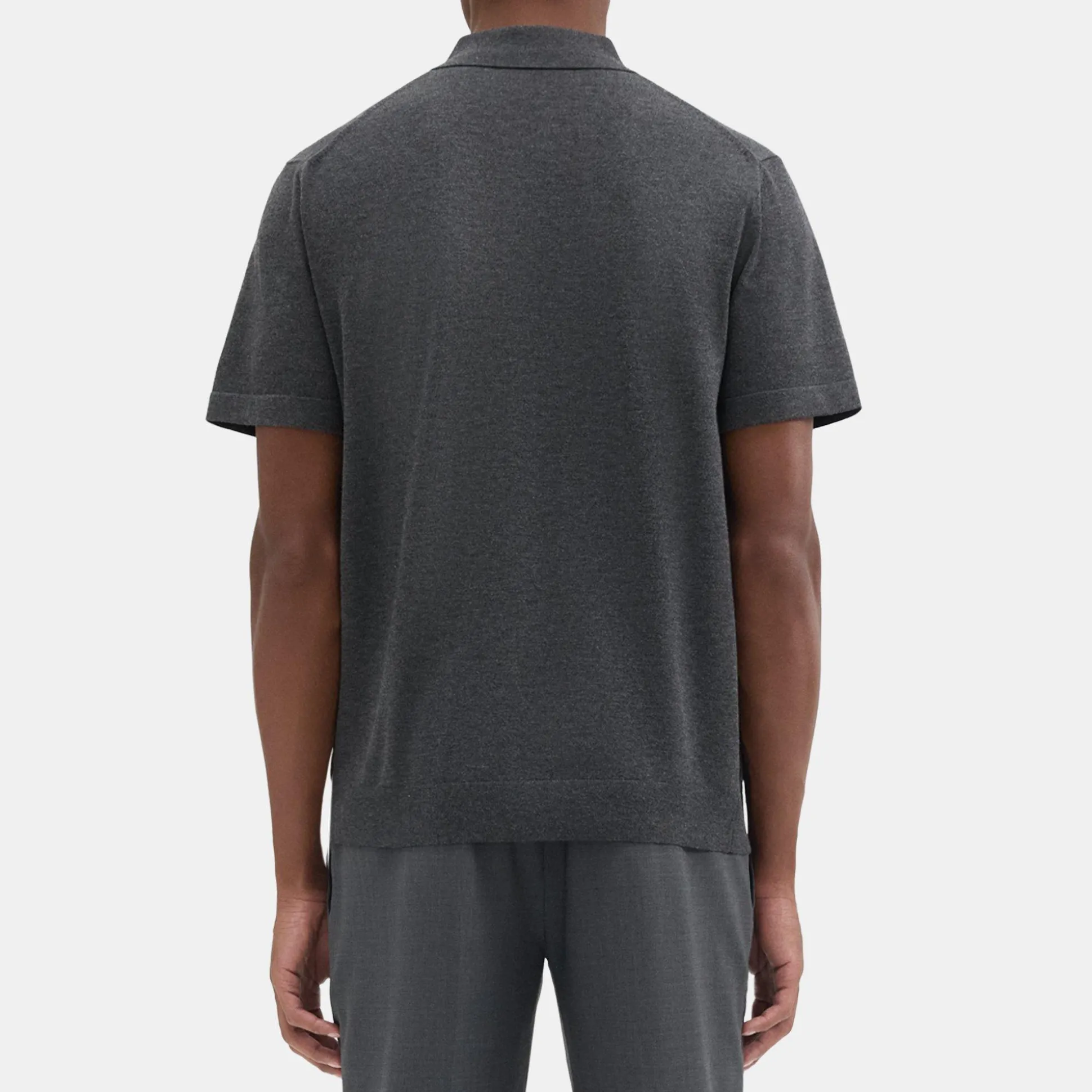 Theory Goris Polo Shirt In Light Bilen-Men T-shirts + Polos|Sweaters + Cardigans