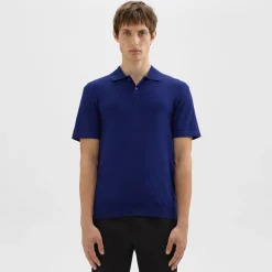 Theory Goris Polo Shirt In Light Bilen-Men T-shirts + Polos|Sweaters + Cardigans