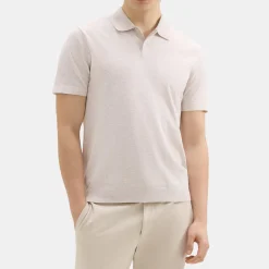 Theory Goris Polo Shirt In Light Bilen-Men T-shirts + Polos|Sweaters + Cardigans