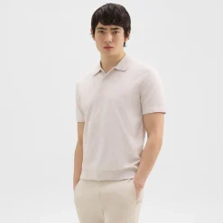 Theory Goris Polo Shirt In Light Bilen-Men T-shirts + Polos|Sweaters + Cardigans